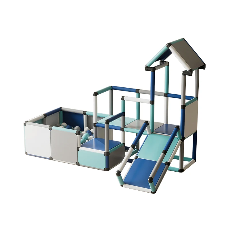 

Indoor Playground Set Functional Plastic Climbing Gym Sturdy Learning PP Accessory Eco-Friendly School Use for Babies & Toddlers