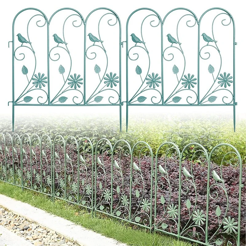 Outdoor courtyard greening fence, garden lawn fence, Nordic iron fence sheet gardening decorative railing