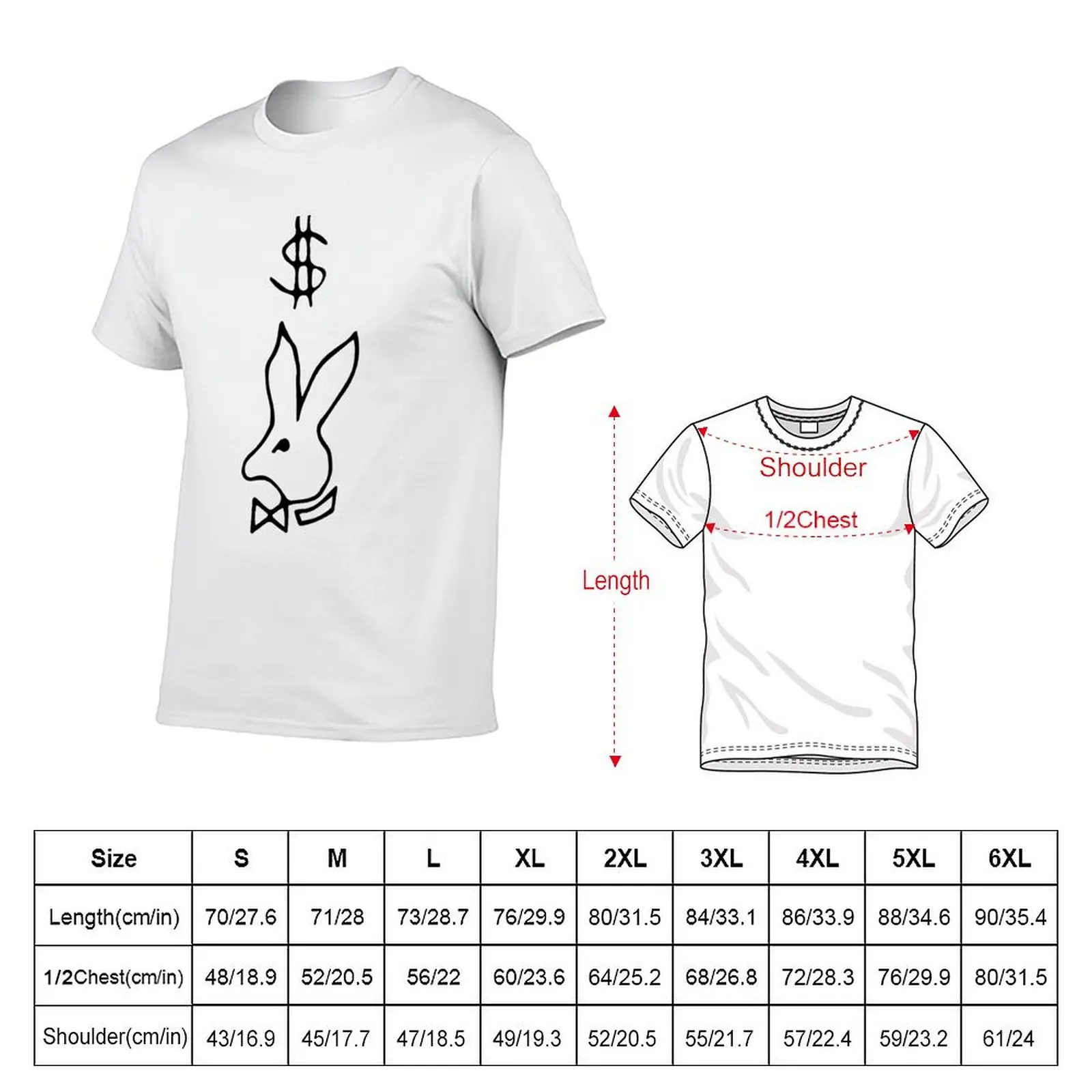 Salem - Bunny Wif Money T-Shirt Soft Stretch Short Sleeve Top