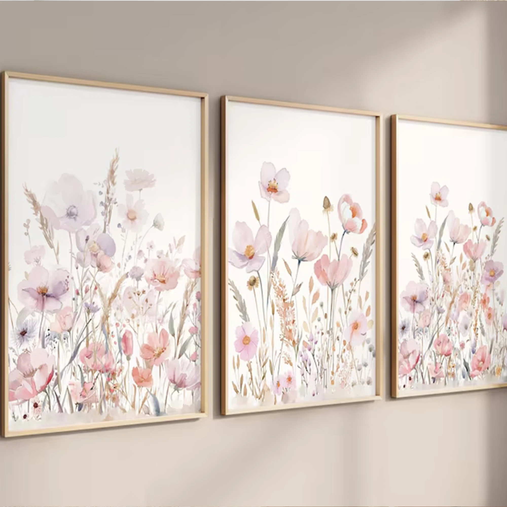 3 шт. современных настенных ка – обзор и цена Watercolor Poster Print