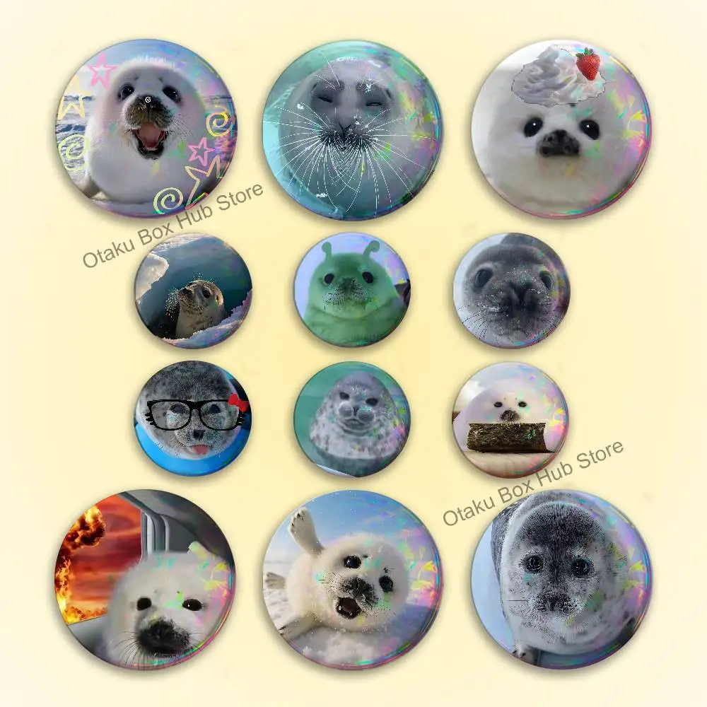 Seal Sea Cute Cute Game Icons Pins Cartoon Character Enamel Brooch Backpack Clothing Badge Accessories Gifts