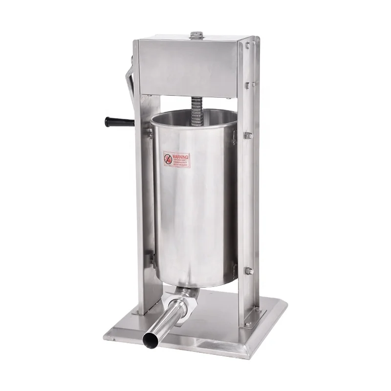 Hand grind sausage grinder machine 15L manual sausage stuffer commercial sausage filling machine