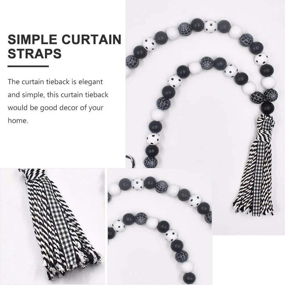 

Halloween Curtain Holders Spider Web Tieback Stylish Home Decoration Item Halloween Curtain Straps Simple Style Tiebacks