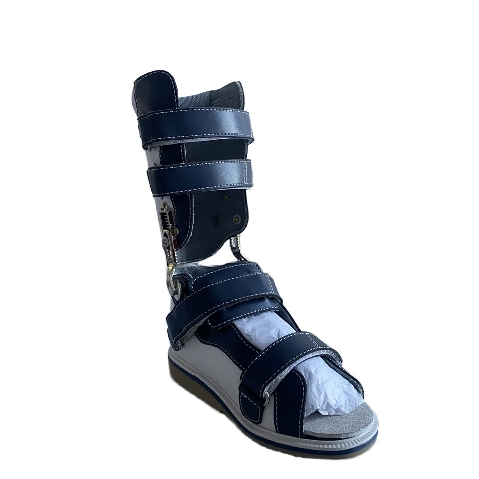 High-Top Buckle Black Arch Support Orthotic Shoes For Children's Fracture Rehabilitation Equipment