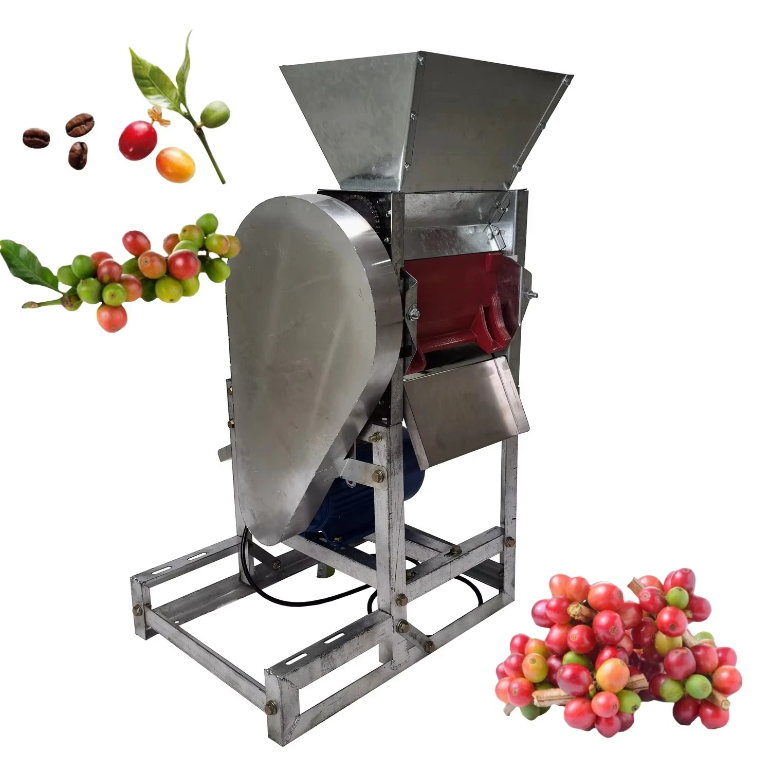 Fresh Coffee Fruit Coffee Bean Processing Machine Fresh Coffee Bean Pulping Shelling Peeling Pulper Machine