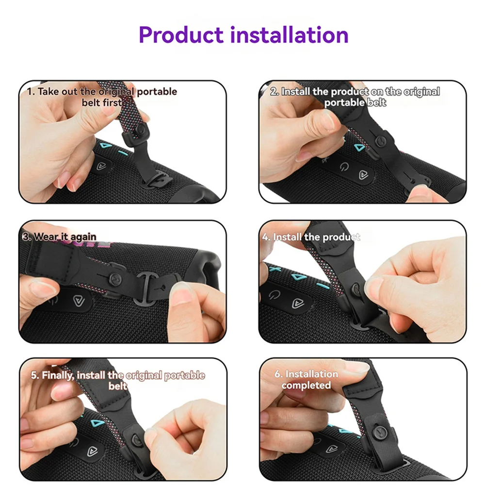 Adjustable Shoulder Strap for JBL Charge6 Belt Bracelet Replacement Crossbody Shoulder Pad Portable Strap Speaker Accessory