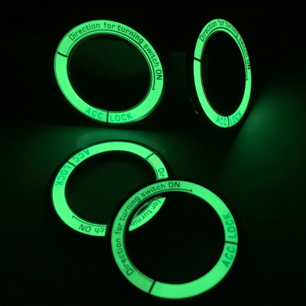 Luminous Ignition Key Ring Cover Decoration Sticker for Toyota Corolla Rav4 XV for KIA RIO K3 for Hyundai Solaris Verna Tucson