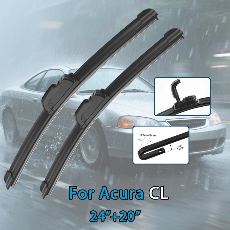 

Для Acura CL 1997-2003 24 ''+ 20'' автомобильные щетки стеклоочистителя передние дворники подходят U-образный крючок рычаг лобовое стекло авто щетки стеклоочистителя