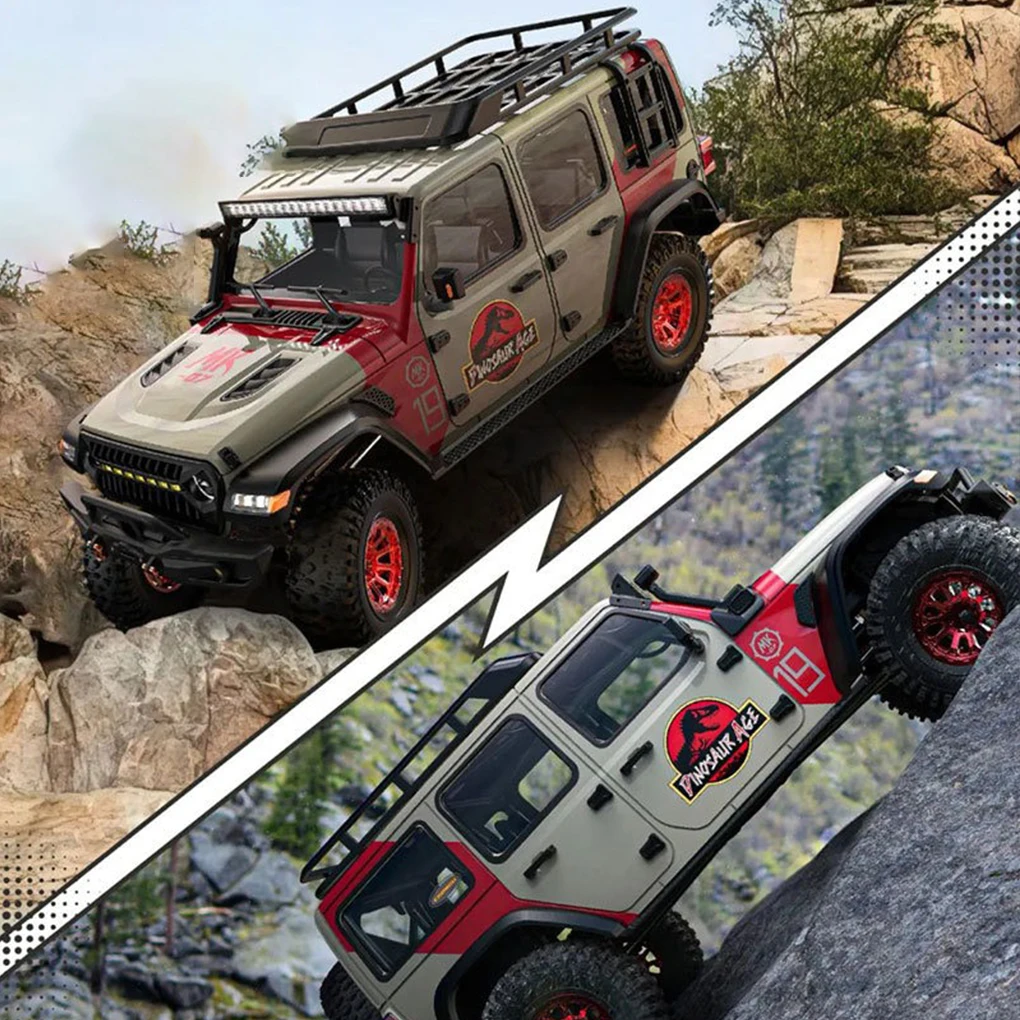 1:7 MK07 RC Jurassic coche de escalada todoterreno sin escobillas con alta y baja velocidad ​ ​ Modelo de simulación de bloqueo diferencial delantero y trasero