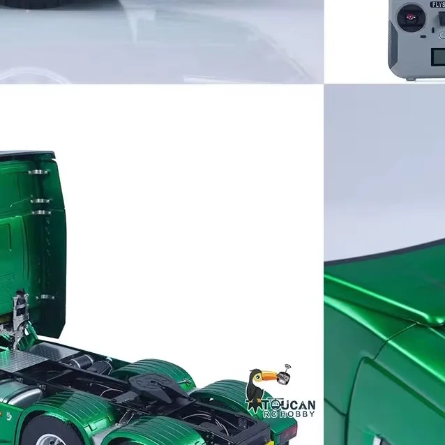 

New RTR 1/14 RC Tractor Truck 770S 6*6 2Speed Romote Control Lorry Car Axle Locks Openable Door Lights Sounds Smoke Unit Model