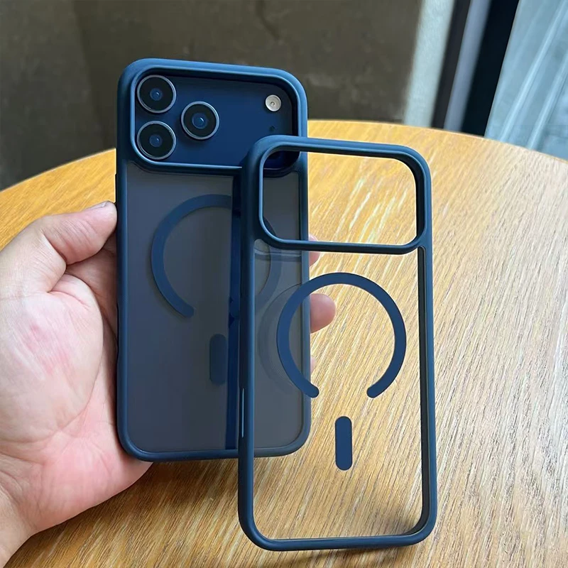 Voor Magsafe Draadloos Opladen Candy Color Matte Case Voor iPhone 18 17 16 15 14 13 12 Pro Max 16Plus Air 11 Magnetische Bumper Cover