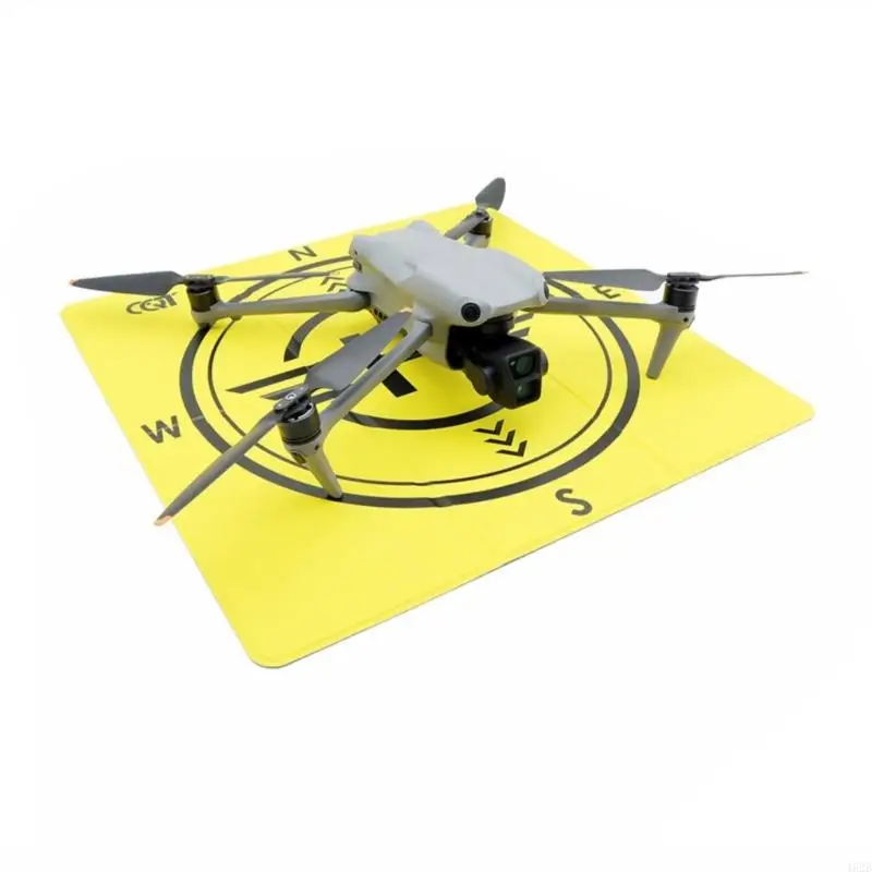 462B PU Drones Landing Pad Double Sideds Weatherproof Lightweight Helipad Includes Carry Bag and Ground Anchors