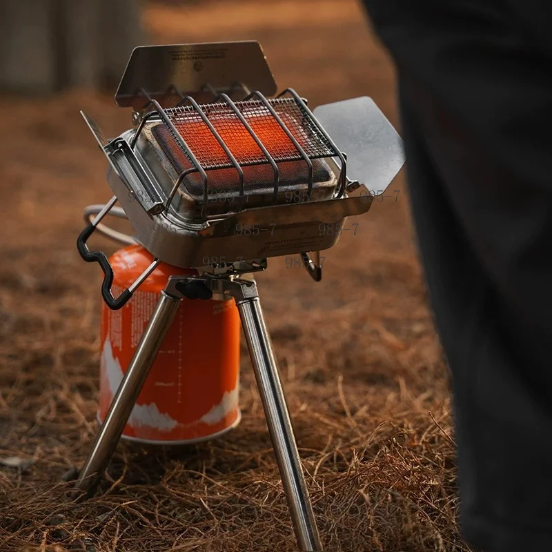 Portable Split Gas Camping Heater, Dual Infrared Radiation Multifunctional Burner