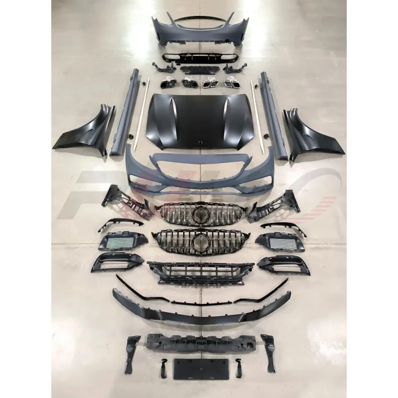 

C-class Car Body Kit for W205 2015-2018 to 2019 Include Front and Rear Bumper with Grille,side Skirts,hood