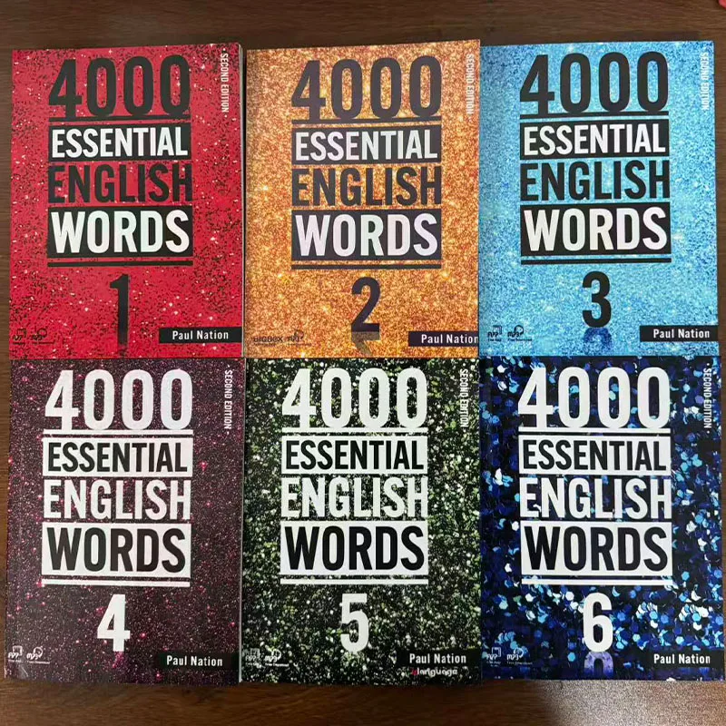 

6 Books/set 4000 Essential English Words Level 1-6 English Vocabulary Book for Elementary & Intermediate Learners