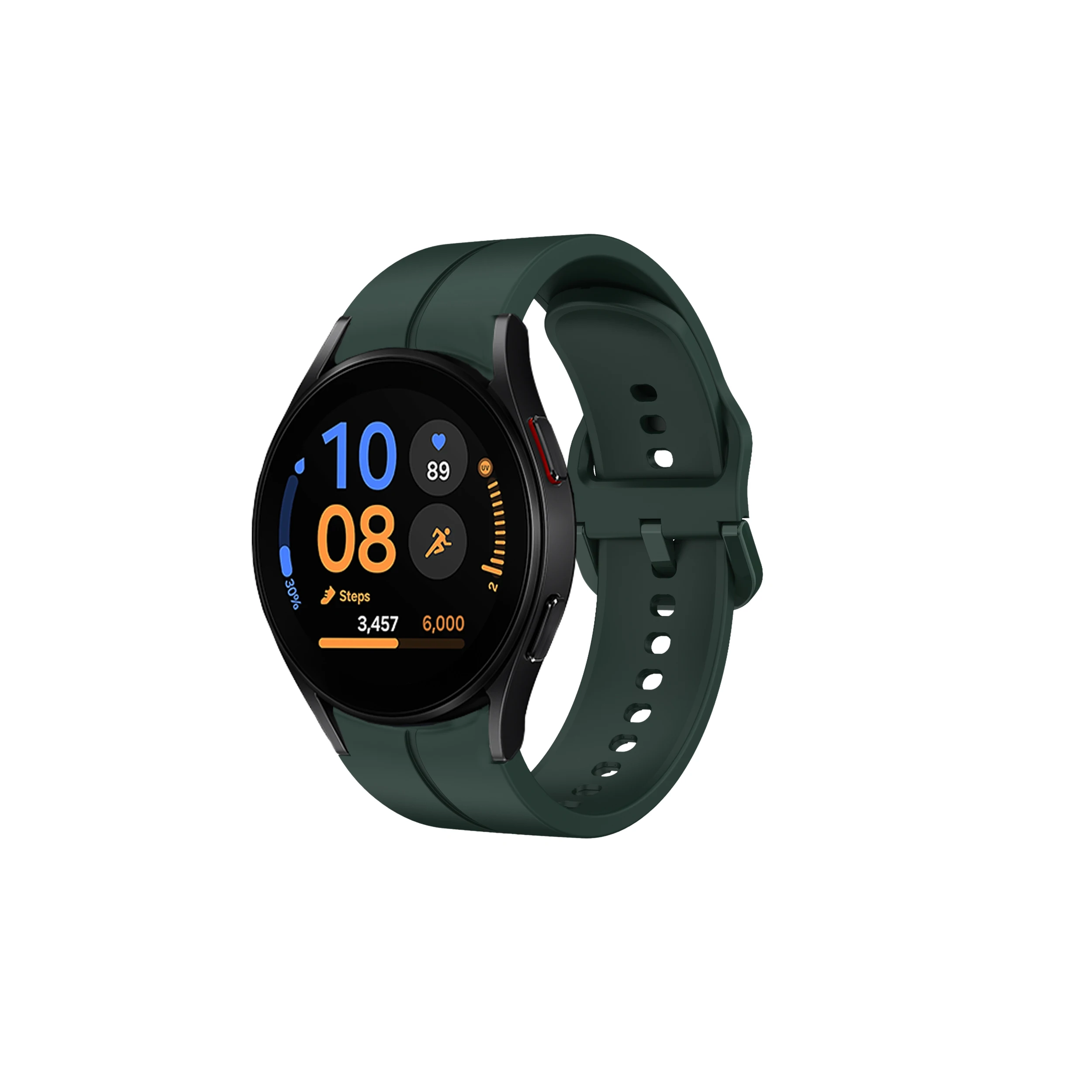 Pasek do zegarka Samsung Galaxy Watch FE 40 mm Hinking Oficjalne zielone silikonowe akcesoria do zegarka Galaxy Watch 4 5 6 7 40 mm 44 mm