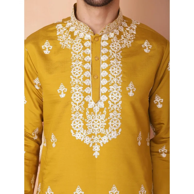 Men's digital printed kurta vardha regular fit Mandarin collar long suitable all occasions such as birthday wedding Aidilfitri