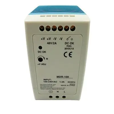 Industrial Din Rail 100W Single Output Switching Power Supply MDR-100-12 MDR-100-24 MDR-100-48