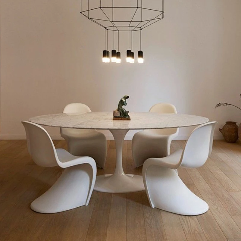 French creative minimalist restaurant Pantone dining chairs, desk chairs