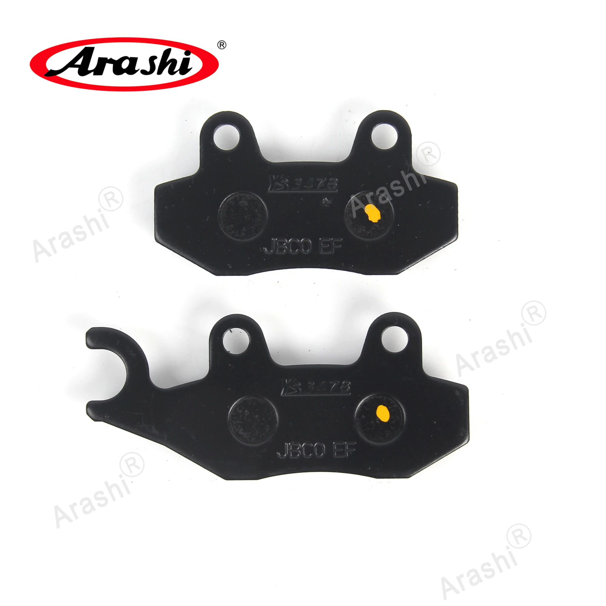 Arashi Front Rear Brake Pads For HONDA CB50 Dream 1997-1998 / NSR50V AC10-180 1997 / NSR 50 R 	1997-2000 / XR50 M5 AD14 Motard view 5