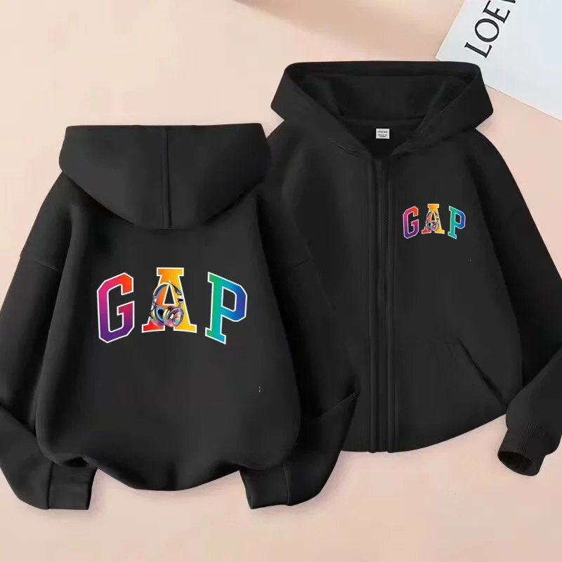 Neuer Kinder-Sport-Sweatshirt im Loose-Fit-Stil, Lässig und Warm mit Reißverschluss-Kapuze, Geeignet für Jungen und Mädchen im Alter von 3 bis 12 Jahren – Detail 6