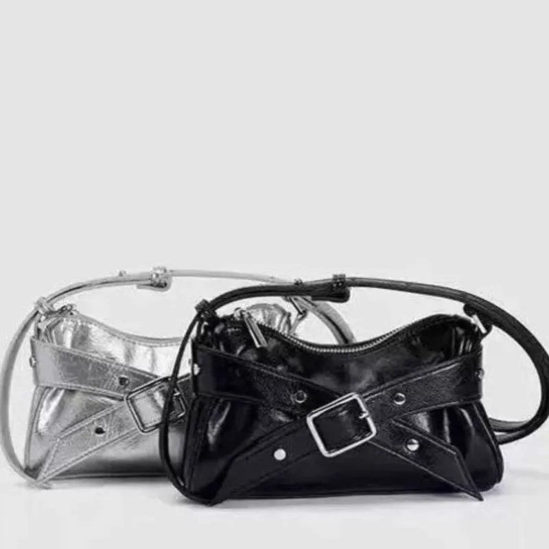 

JIAERDI Harajuku большая сумка с шипами, женская кожаная сумка через плечо с пряжкой, женская модная сумка через плечо премиум-класса, новинка 2023 года