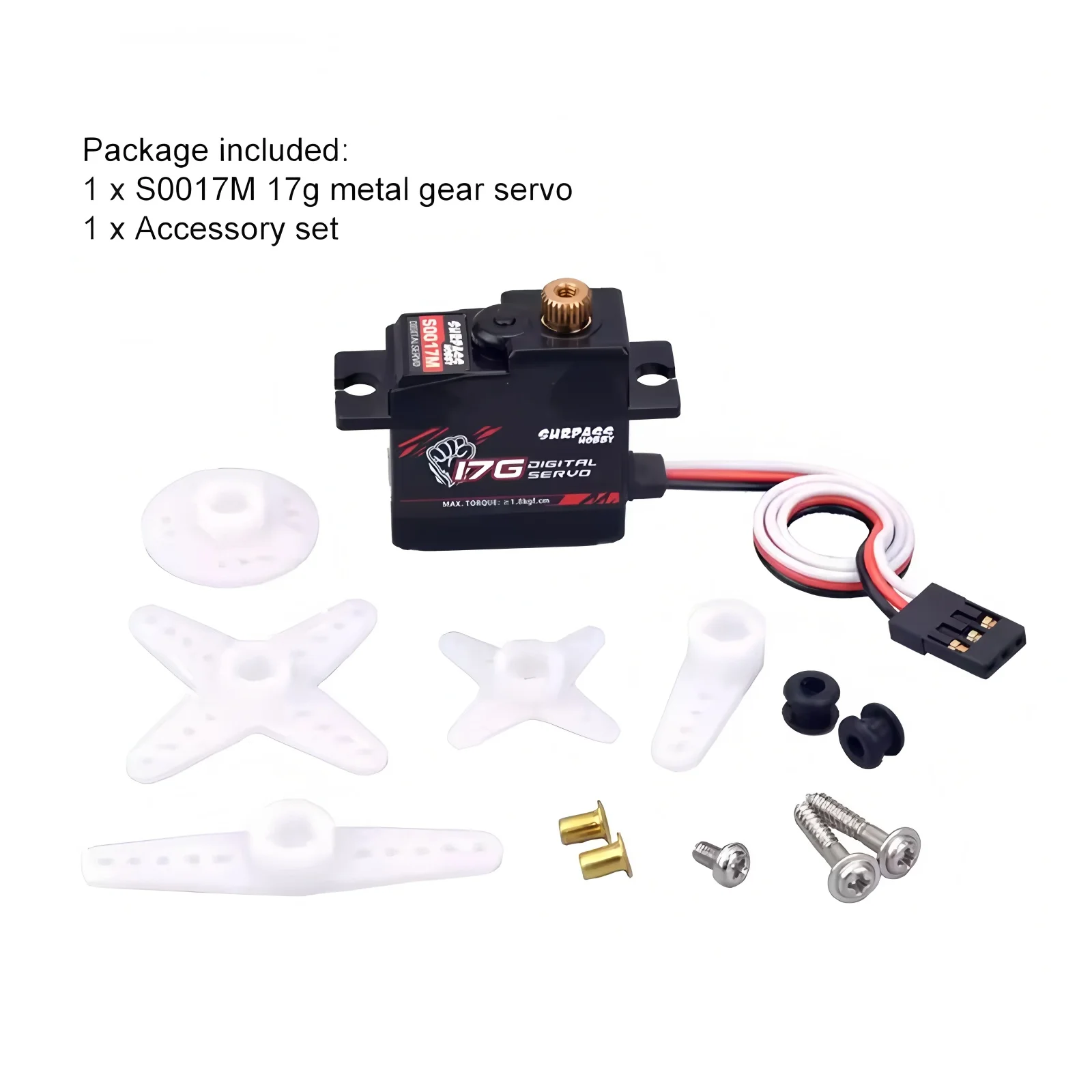 Good Quality SURPASS Hobby S009M 9G 17G Metal Gear 1.8KG Digital Servo for RC Airplane Robot 1/18 1/24 Truck Car Boat Duct Plane