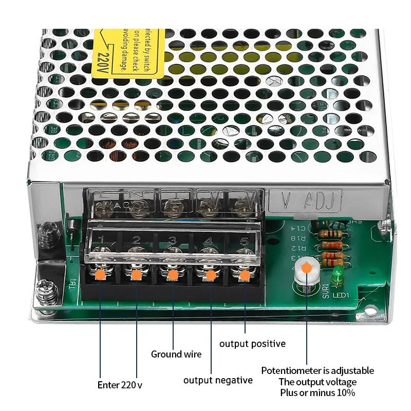 MZMW 50W 60W 75W Switching Power Supply 5V 12V 24V AC/DC 110V 220v Ultra-thin Transformer Power LED Adapter SMPS