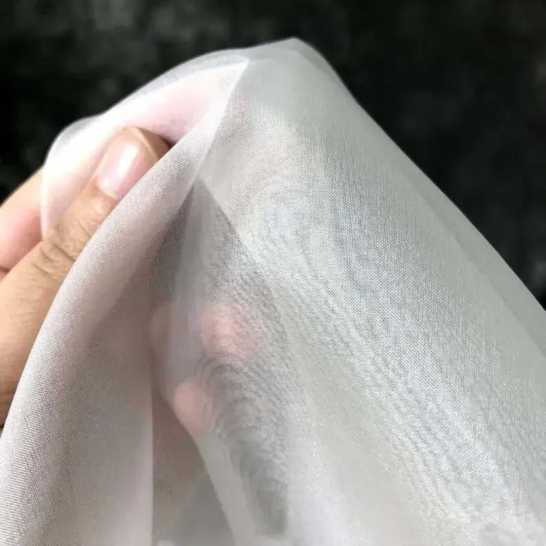 High quality silky organza fabric Harder organza tulle lace fabric   Dress Tutu  Wedding Dress Bridal Veil 1 meter 39