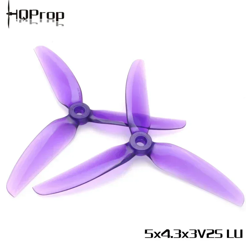 10 أزواج (10CW + CCW) HQPROP 5X4.3X3V2S 5043 V2S 3-Blade Propeller (لون عشوائي)