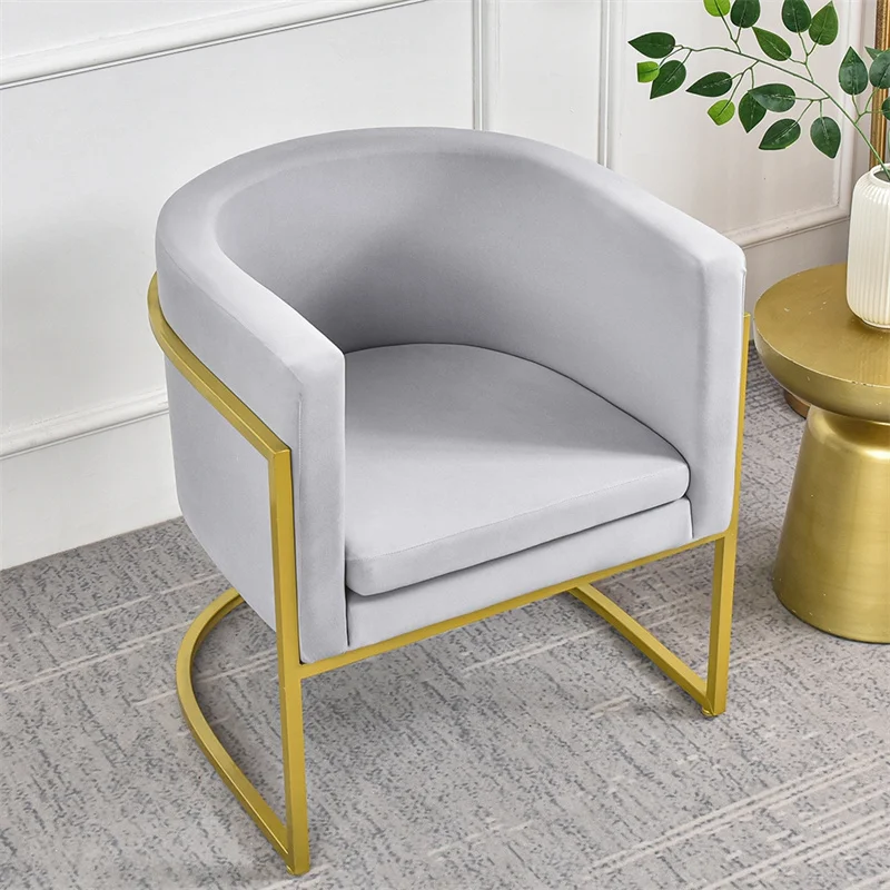 1pc Elastic Velvet Club Bath Tub Armchair Covers Stretch Soft Single Sofa Chair Slipcover Bar Counter with Seat Cover Home Hotel