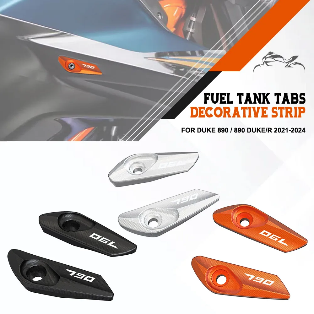For DUKE 890 / 890 DUKE/R 2021-2022-2023-2024 790 DUKE / DUKE 790 2017-2019-2020 Motorcycle Tank Tabs Fuel tank decorative cover