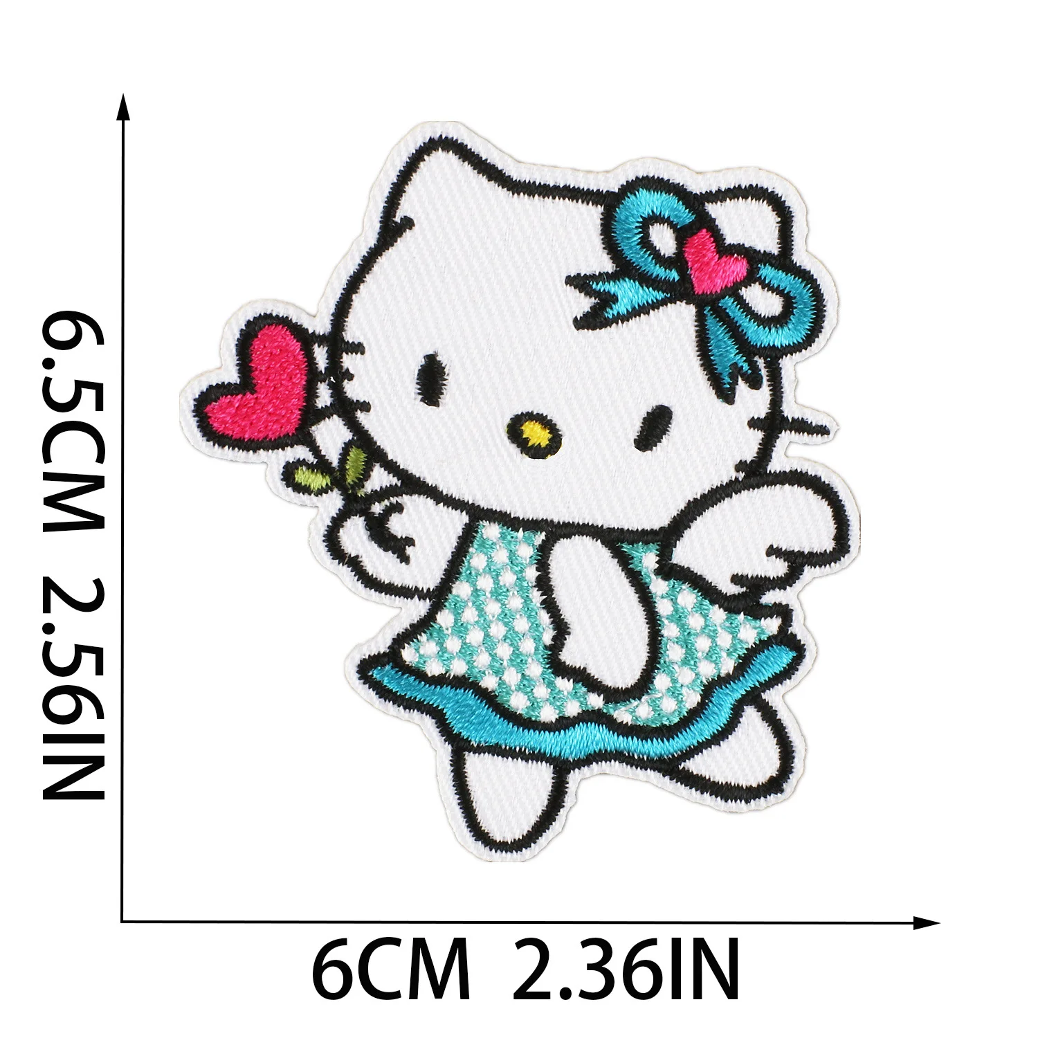 13Pcs Cartoon Cute KT Cat Hello Kitty Applique For DIY Sew on Child Clothes jacket Hat Ironing Patches Jeans Embroidered Sticker