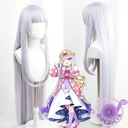 Princess Syalis Cosplay Wig Anime Sleepy Princess In The Demon Castle Silver Long 120cm Straight Synthetic Hair Party Halloween
