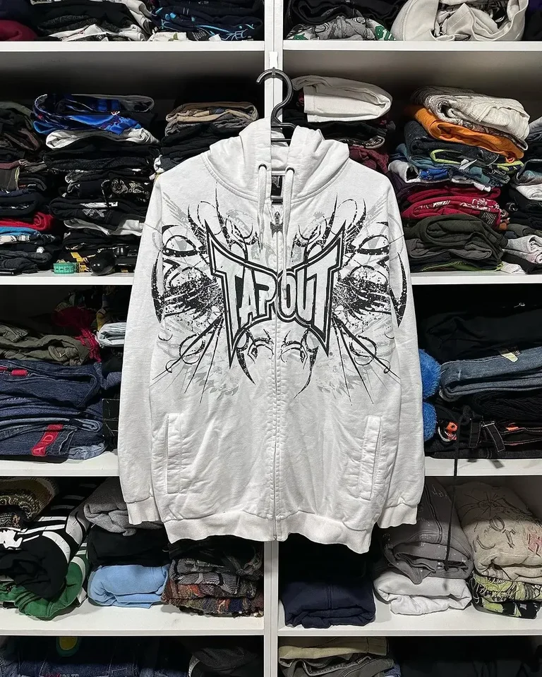 TAPOUT Cardigan Sports American Hooded Jacket For Men Y2k Autumn
