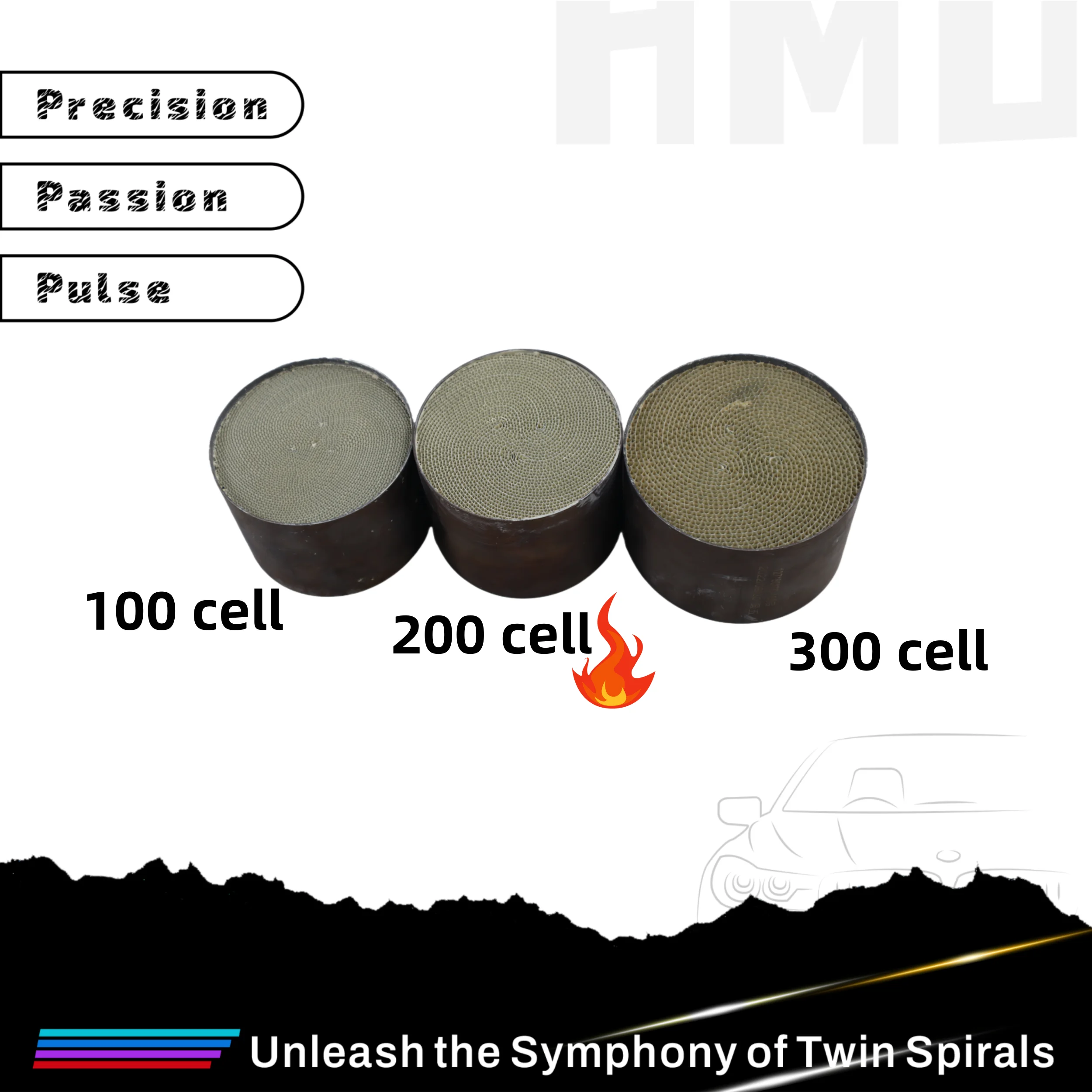 HMD رائجة البيع SS304 تحفز النازل لسيارات BMW M3 M4 G80 G82 الأنابيب الوسطى ضياع استبدال تركيب أجزاء العادم