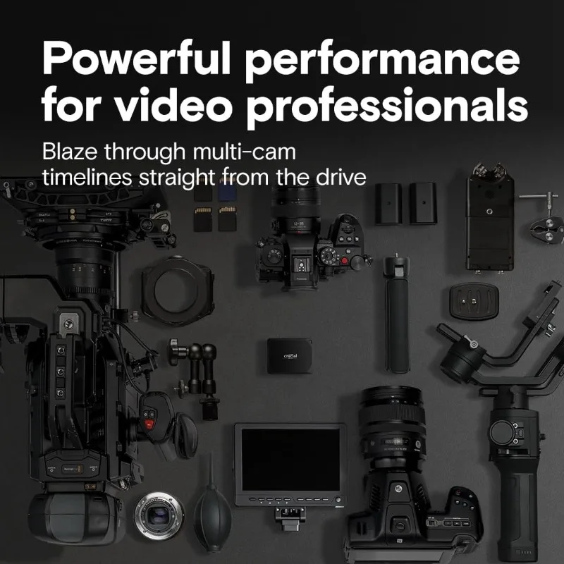 X10 Pro 2 تيرابايت SSD محمول مع محول USB-A - قراءة ما يصل إلى 2100 ميجابايت/ثانية وكتابة 2000 ميجابايت/ثانية - الكمبيوتر الشخصي وماك، مع Mylio Photos+ - U