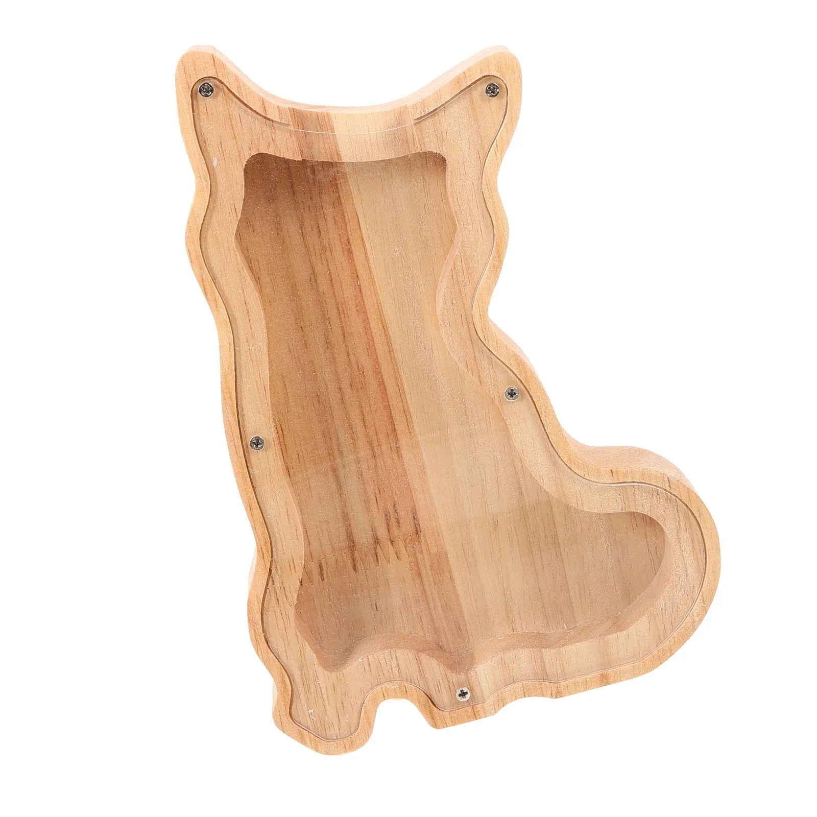 

Милая деревянная копилка в виде животного, большая коробка для хранения монет, декоративная банка для денег для детей, органайзер для дома и офиса