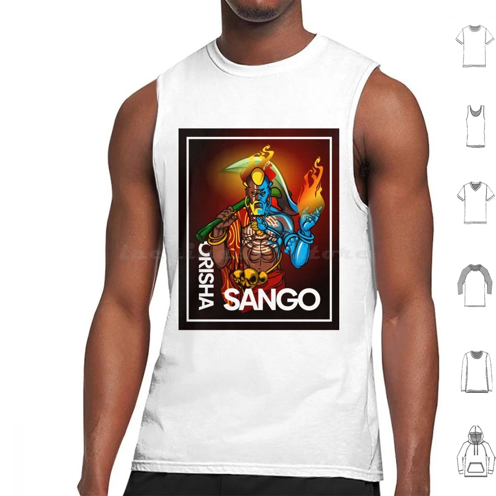 Orisha Shango Tank Tops Print Cotton Shango Orisha