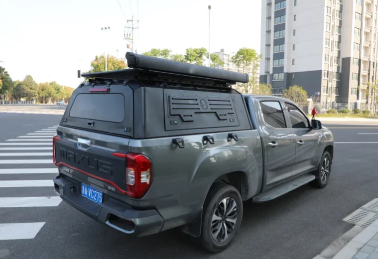 

Professional Factory Pickup Truck Canopy For Dmax Bin with side storage