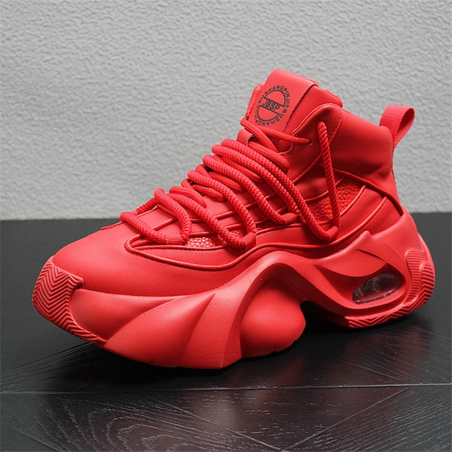 2024 Trendy New Men Platform Sneakers Comfort Breathable Men Designer Shoes Original Men s Red Sneakers Zapatillas De Hombre AliExpress
