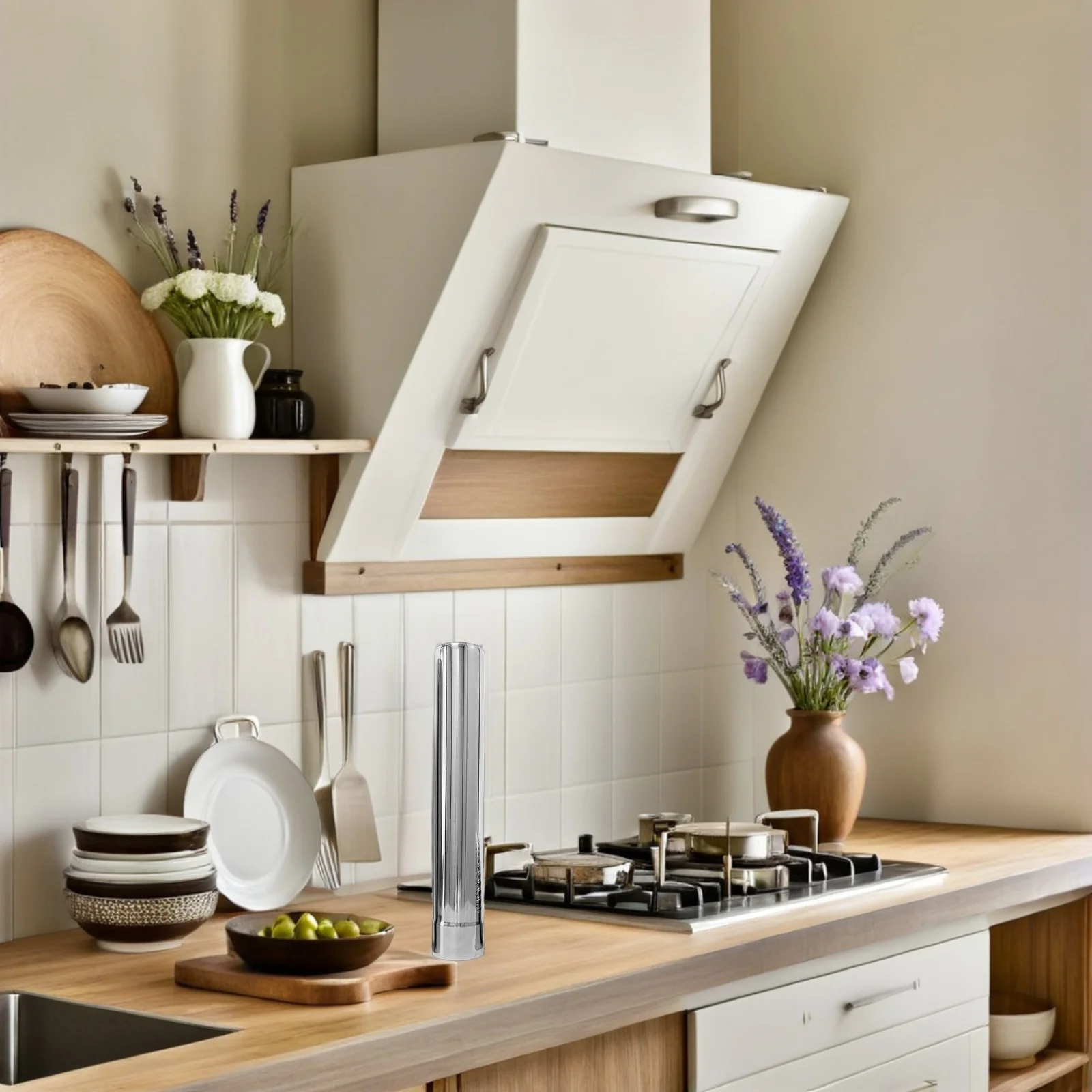 

Комплект из 4 труб из нержавеющей стали для дымохода: прямые и угловые (90 градусов) соединители, высокопрочные, для дымоходов дровяных печей