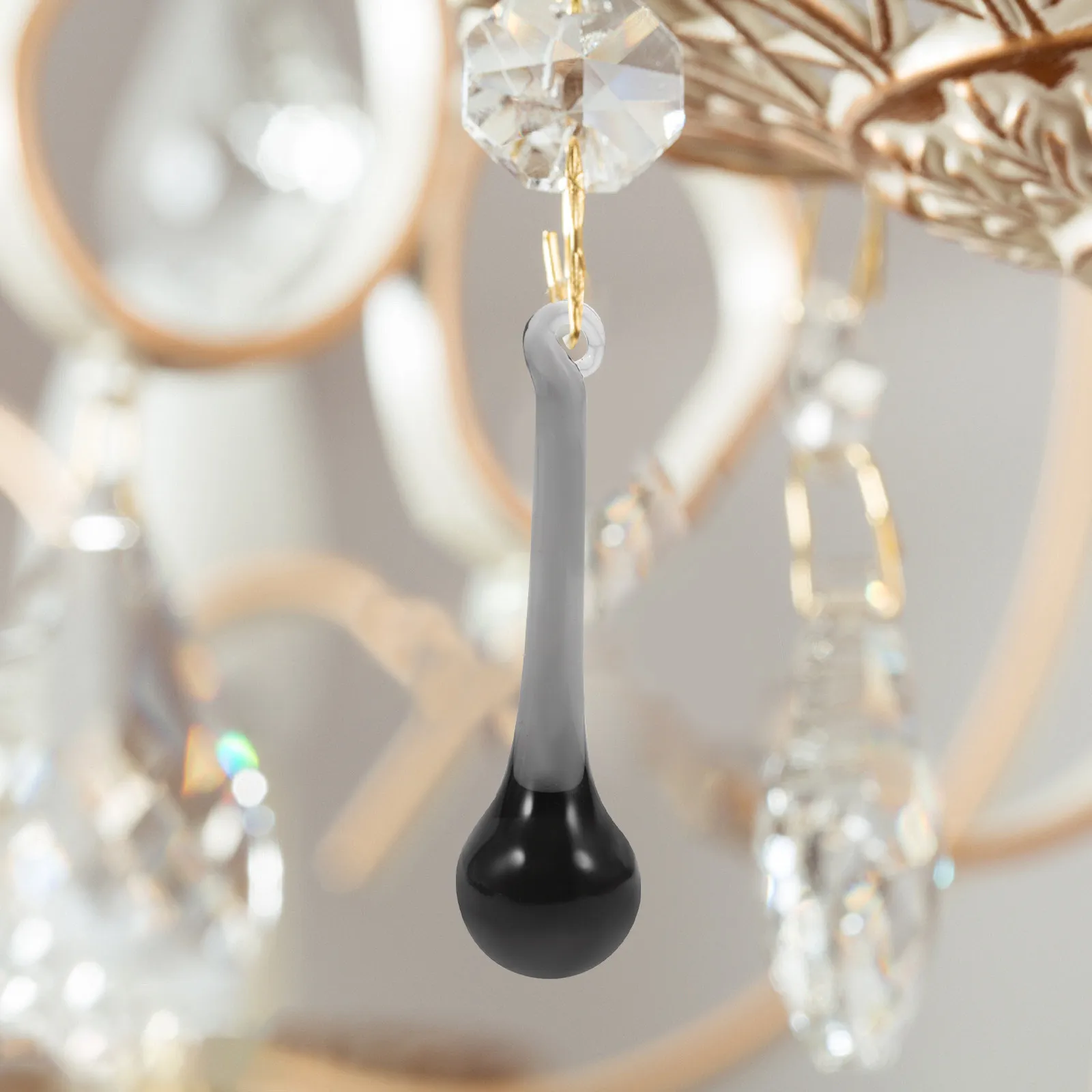 10Pcs Smooth Sparkling Crystal Pendant Ornaments for Chandelier Lamp Jewelry Making Garden Christmas Tree Hanging Light