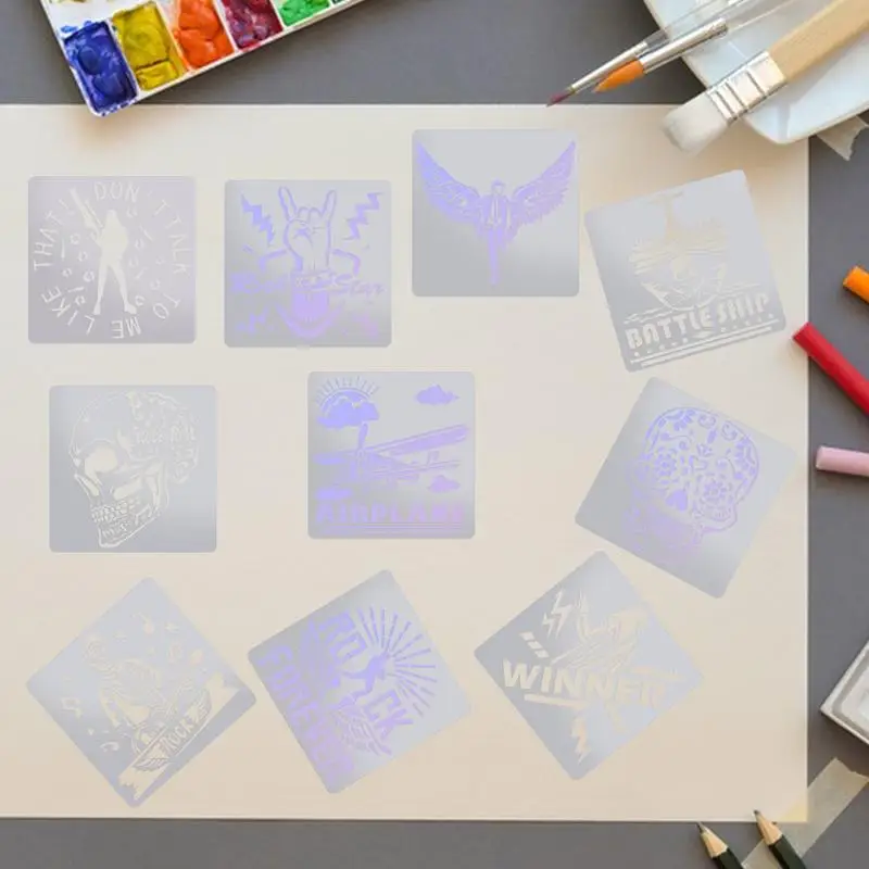 استنسل رسم للرسم بنفسك ، الخربشة ، الإستنسل الملساء ، الصورة ، الألبومات ، البطاقات البريدية ، الفن ، 10: