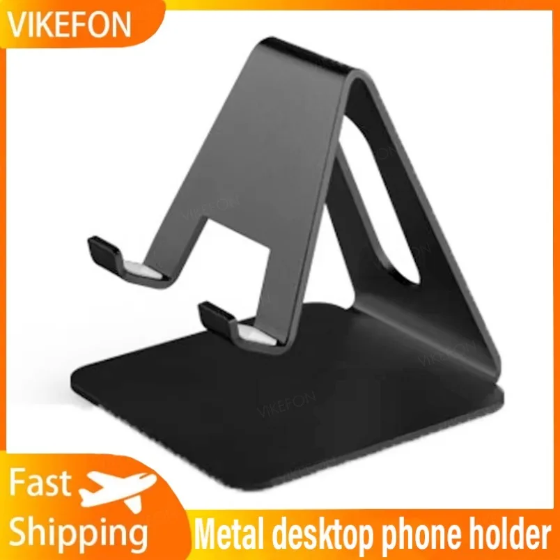 Soporte de escritorio para teléfono móvil de aleación de aluminio, soporte de Metal para teléfono móvil para IPhone X XS MAX, soporte de escritorio para Samsung, Xiaomi y Huawei