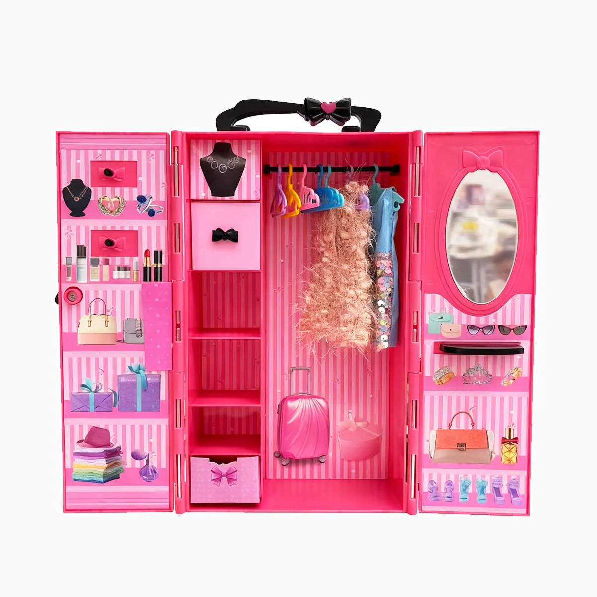 

Кукольный домик, мебель, кукольный шкаф, пластиковый портативный шкаф, можно собрать кукольную одежду и аксессуары для кукольной игры, сделай сам, детские игрушки