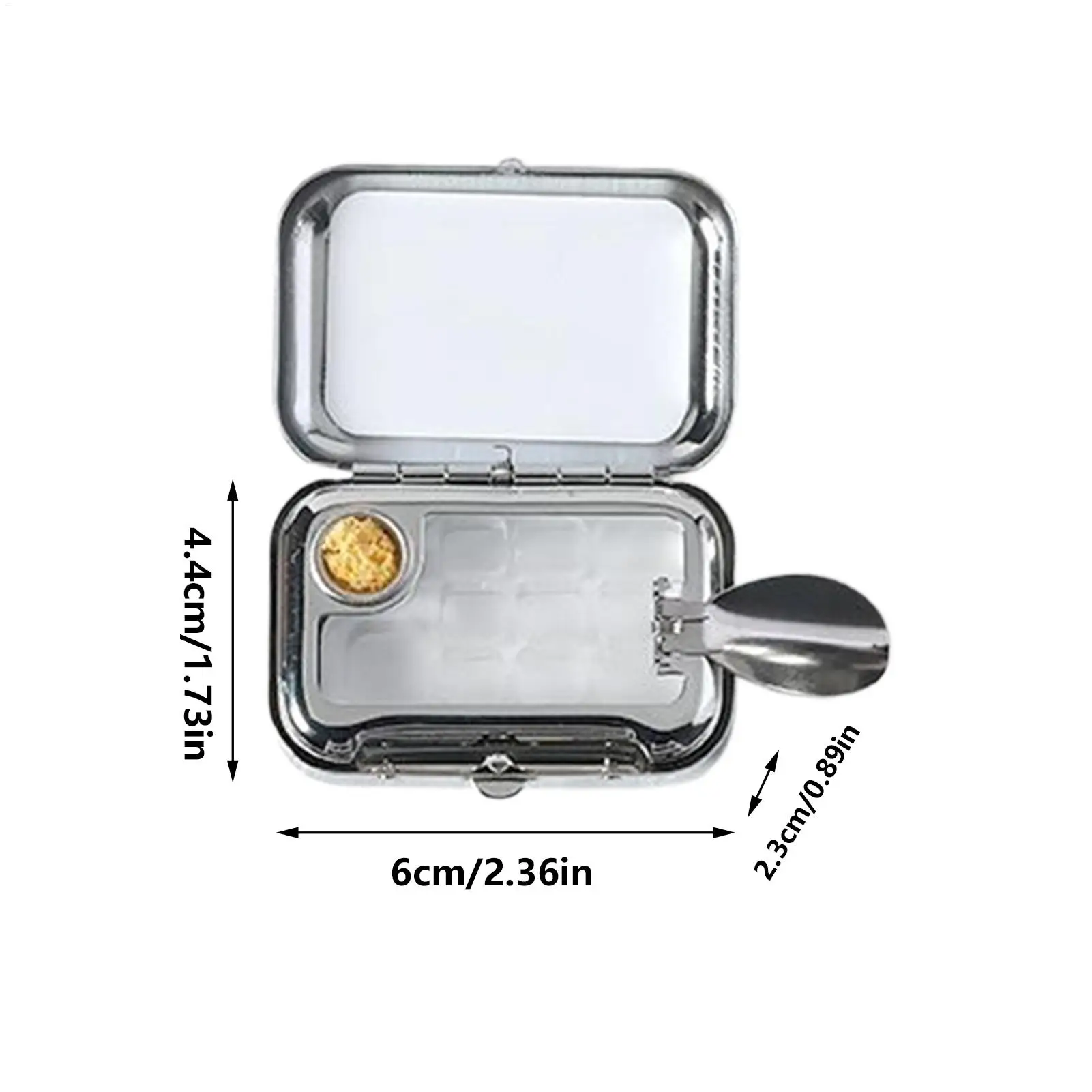 Paleta de aquarela de viagem, recipiente vazio de aquarela de 10 grades com clipe magnético, pequena paleta de pintura artística para sala de aula de viagem