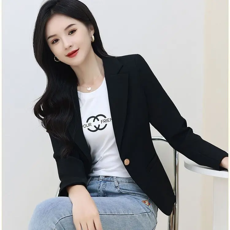 Beige damespak Jaet Casual Faion Lente Nieuwe collectie Premium Feel Dames ort maatvriendelijke top