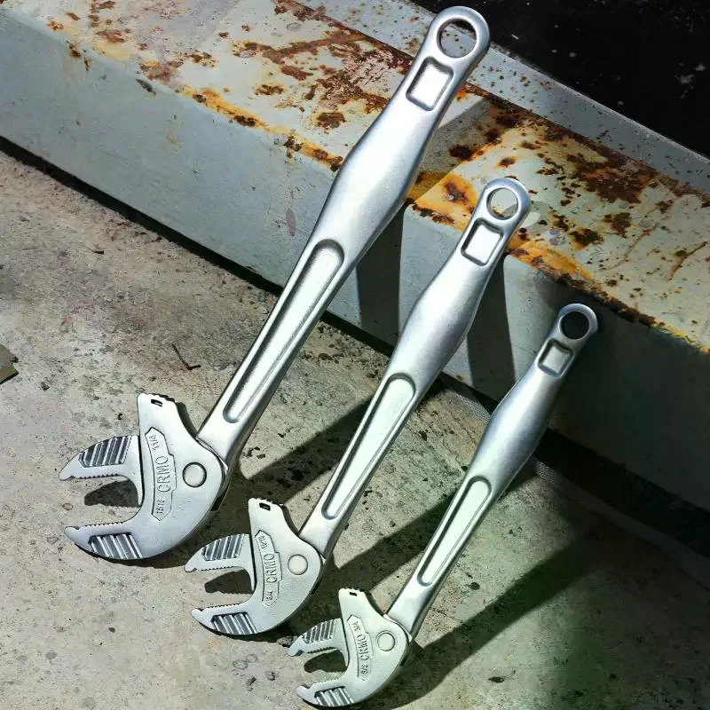 

1Pcs Automotive Chassis Repair Pipeline Flange Installation Ratchet Self-tightening Adjustable Crab Claw Wrench