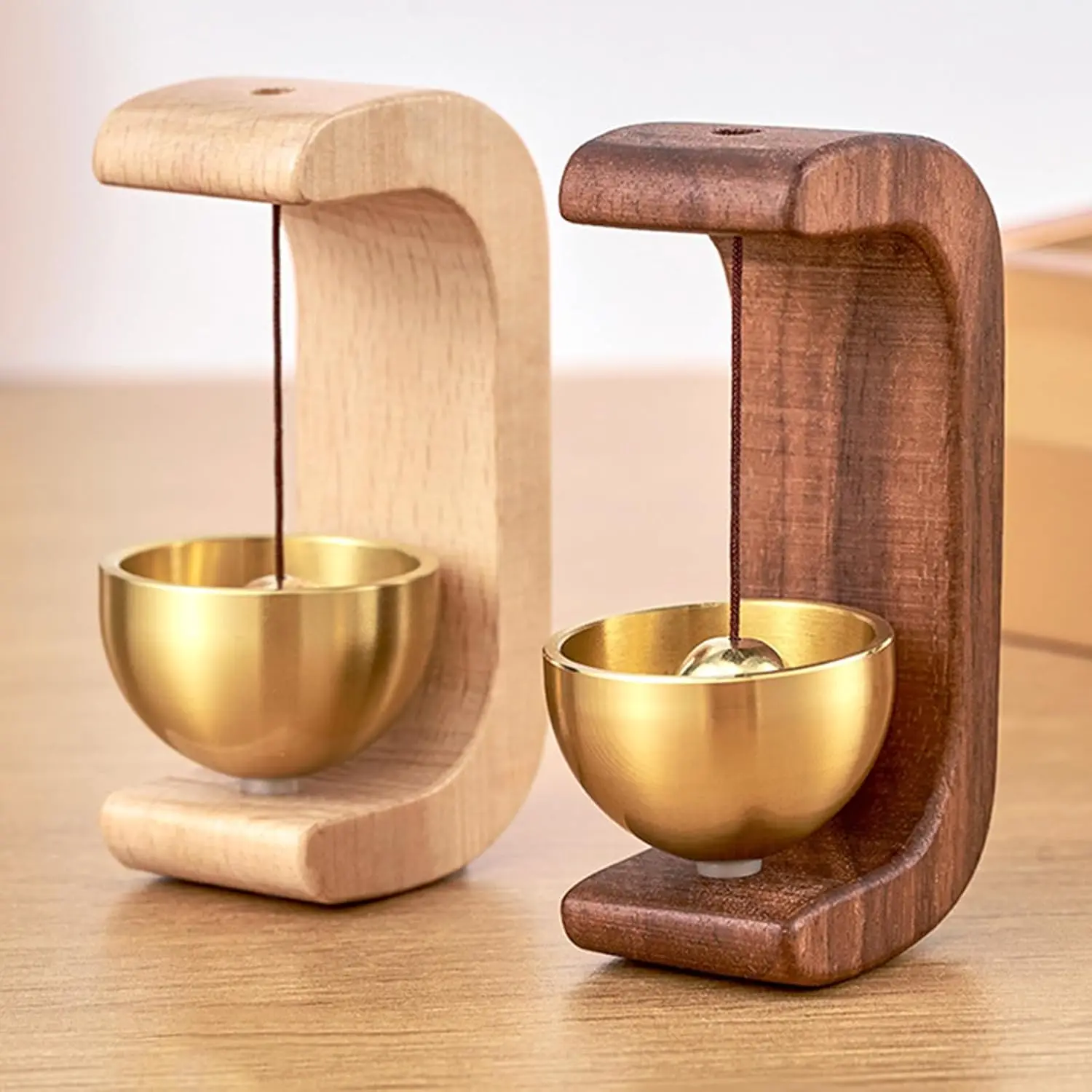 

Dopamine Wind-bell Magnetic Suction Home Wind-bell Beech Car Into The Door To Remind Bell C-Shaped Wind Chime